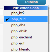 Enabling cURL in PHP