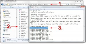 Location of php.ini - click to enlarge
