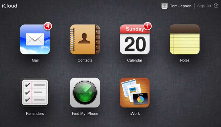 iCloud Dashboard